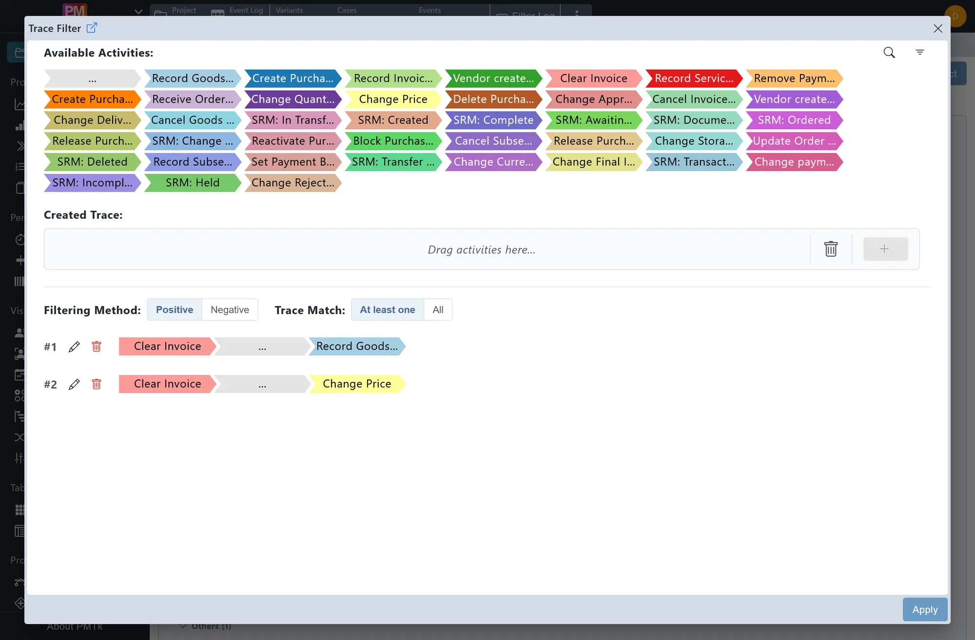Screenshot of PMTk – the Process Mining Toolkit